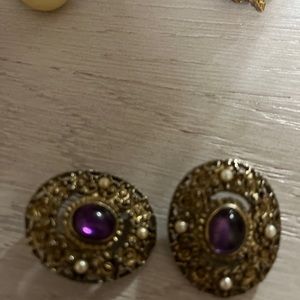 Antique gold earrings
